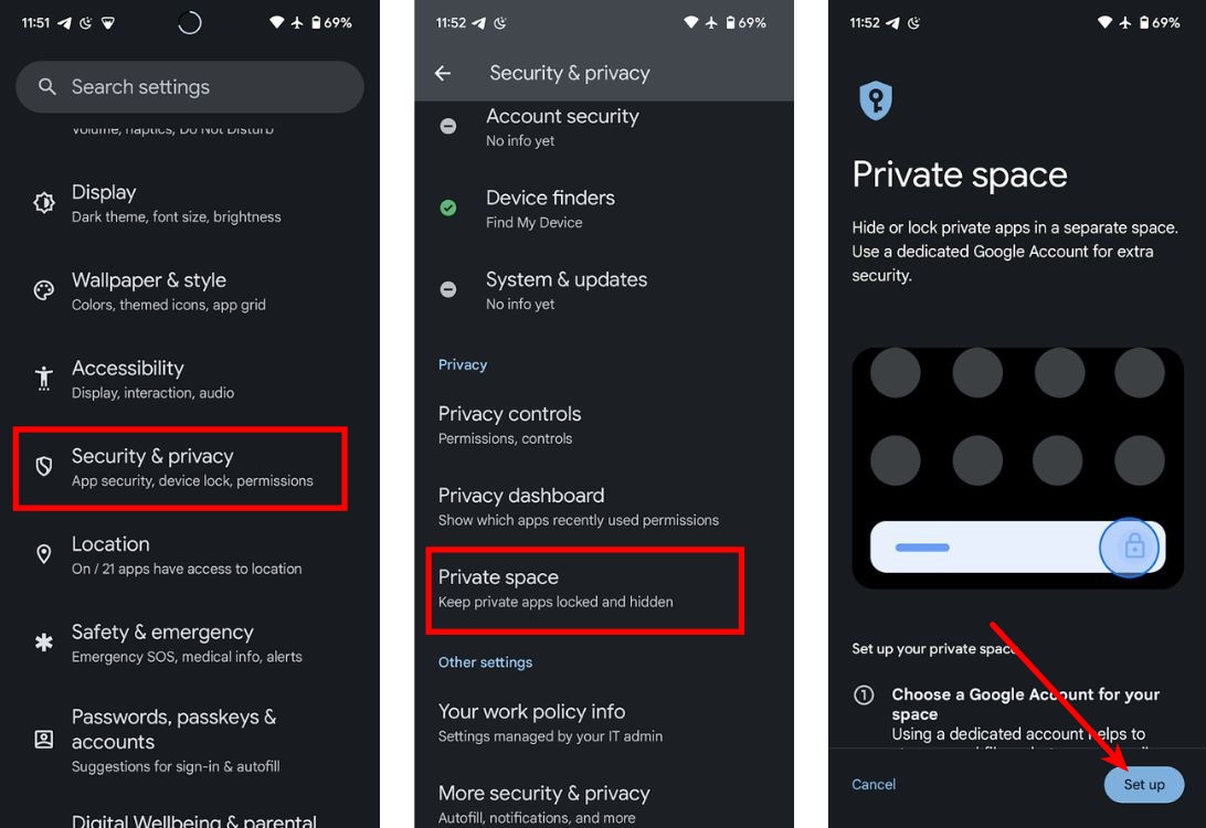 What Is Private Space on Android 15 and How to Use It 1 Go to settings and private space